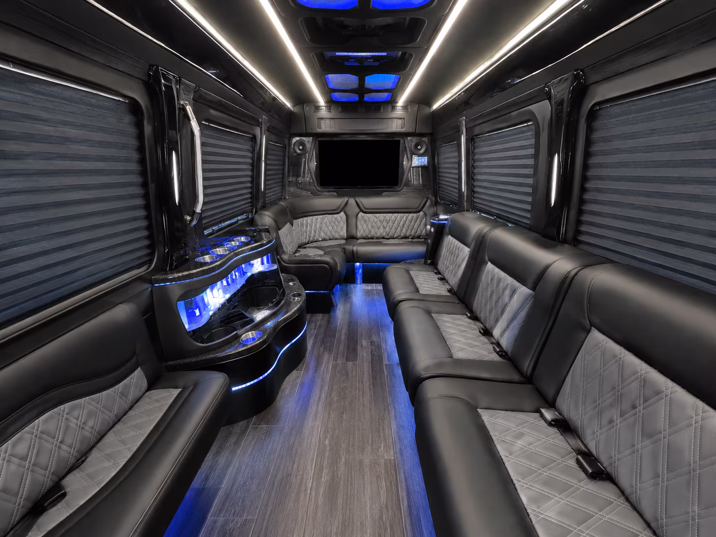 alameda 50 passenger party bus inside