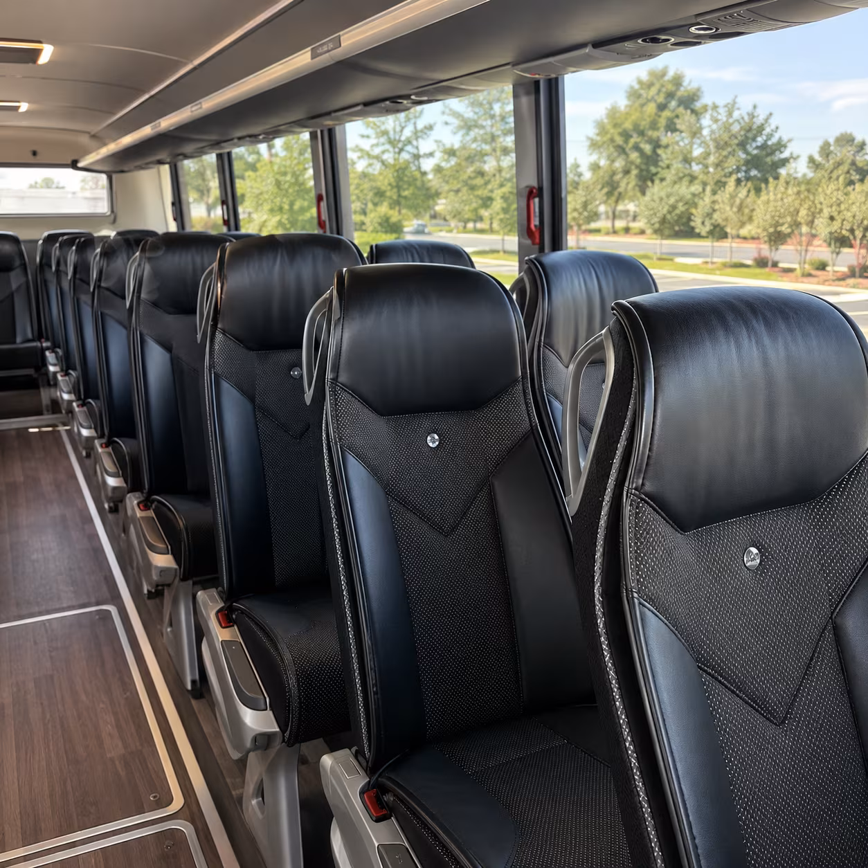alameda charter bus interior